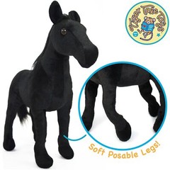 Ignacio The Black Stallion | 18 Inch Stuffed Animal Plush | By TigerHart Toys