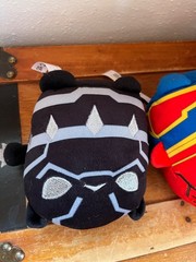 Lot of Marvel Plush BLACK WIDOW Panther Captain Marvel Stuffed Comic Book Movies