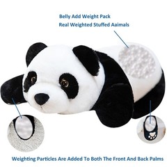 Doireum Panda Weighted Stuffed Animals, 1.76lbs Panda Stuffed Animal Cute Panda