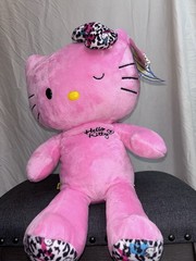 NWT 2012 Pink Leopard Winking Hello Kitty Build a Bear- Original Tags Attached
