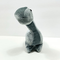 Greenbrier International gray plush Brontosaurus dinosaur 7″ tall