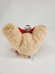 Goffa International Beige/Brown Lion Cub Plush Stuffed Animal 11″ Red Bow