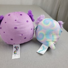 Squishmallow Axolotl Lot of 2 Vivie Tye Dye, Spotted Amala 5″ Plush NO Hang Tags