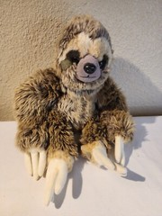 Sloth Plush 16” Three Toed Brown Stuffed Animal Lifelike Realistic Soft