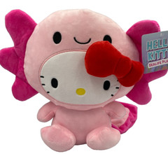 Hello Kitty Axolotl Plush Toy 9 inch Sanrio Pink Soft Cute Gift NWT