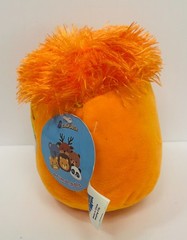 Calplush Animal Pals Orange Emoji Face w Hair 6″ Stuffed Plush Ball #6053-6 2019