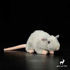 17cm Simulation Gray Mouse Rat Stuffed Animal Plush Toys Doll Kids Gifts