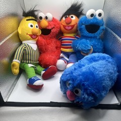 50 Years And Counting Collection Lot 5 Sesame Street Plush Set Pre Owned