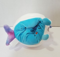 SQ1 Reversible Blue White Narwhal Walgreens Plush Very Soft