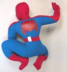 Spider-Man Plush 24” Kellytoy Marvel Superhero Large Stuffed Toy Lookout Pose