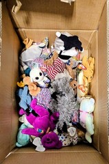 Mixed Lot Small Plush Stuffed Animals (6-14 in) Including Ty Beanie Babies