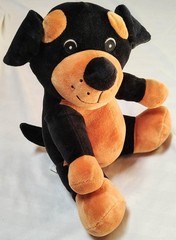 Progressive Plush Rottweiler Puppy Dog Black Brown Keaton Lane Stuffed Animal