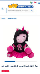 Build a Bear – Moodicorn Unicorn Gift Set – BRAND NEW – Unstuffed Emo BAB