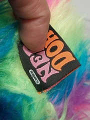 Nee Doh Dohzee Rainbow Furry Stuffed Plush 10″ Ball Pillow Schylling Rare
