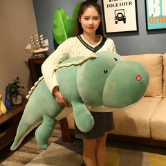 80CM Long Dinosaur Plush Toy Soft Cartoon Animal Pillow Birthday Gift