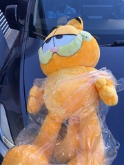 Garfield Cat Plush Stuffed Toy Large 24-36in 2001 Orange/Black MPN 07054