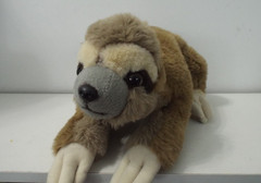 Adopt-A-Pet “Resting 3-Toed Sloth” Cuddly 15″ Laying Plush (FAO Schwarz, As-Is)