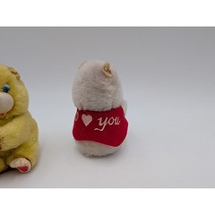 Bear Plush Mini Pincher Hugger Clip 3 Inch Yellow White Lot Stuffed Animal Toy