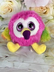 Flamingo Plush NEON PINK Fiesta Lubby Cubbies Bird Twiggy Stuffed Animal