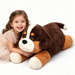 32″ Large Bernese Mountain Dog Stuffed Animal, Giant Soft Plush Fluffy Toy Bi…