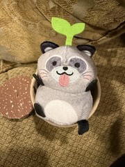 Sakuties Mini Plush Stuffed Animal Plant Shape Reagan Raccoon Open Series 1
