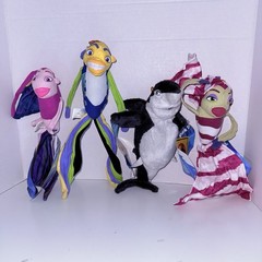 2004 Sharktale Plush Complete Set of 4 Rare Brand New With Tags Case Fresh
