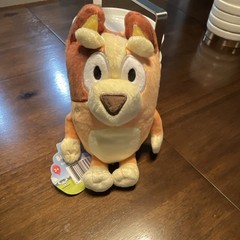 Bluey Bandit Small Plushie Dog Kid’s Cartoon Orange Beige Brown with tags