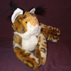 Bobcat Plush Stuffed 8″Animal Sugar Loaf Brown Tan White