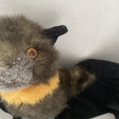 Fiesta Fruit Bat Plush Stuffed Animal Black Gray Yellow Wingspan 30″