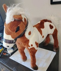 Adventure Planet 19″ Standing Horse Plush American Paint Horse Stuffed Animal