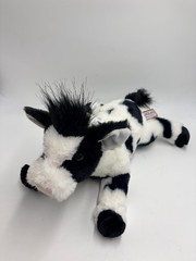 Douglas Corinna Cow Plush Stuffed Animal 13” Black White Holstein Dairy Floppy