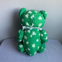 ACMI Sugarloaf Creation Inc. Bear Green, Floral Pattern Stuffed Plush Toys
