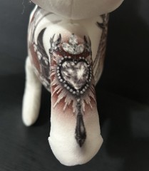 Rare Ryan Ashley “Omnia” Clairvoyant Kitty Plush, 14 Inches, Tattoo Zoo