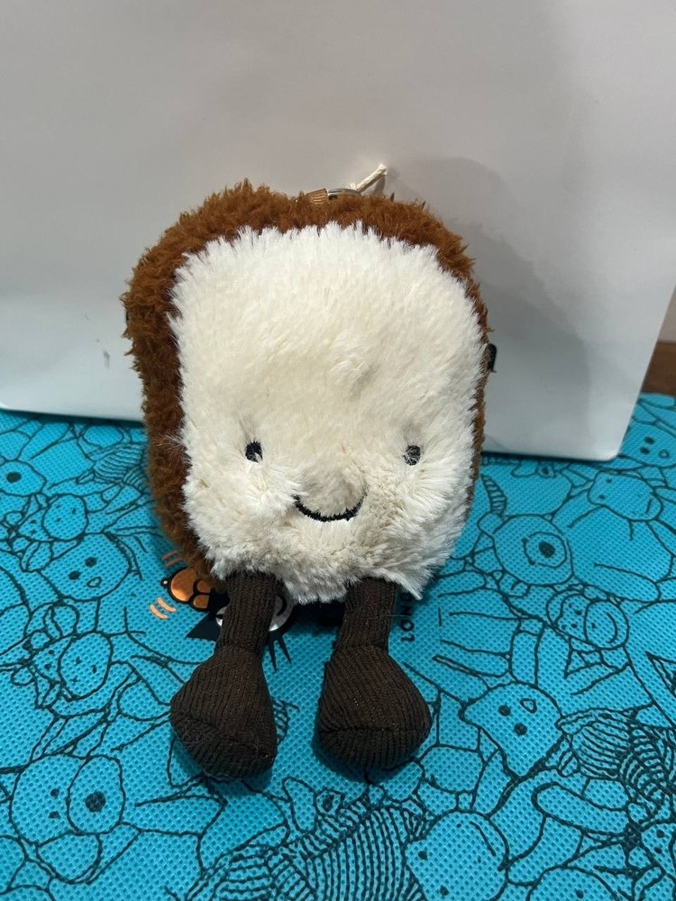 Jellycat Amuseables Bread Plush Keychain Bag Charm NWT Cute Gift Dust Bag 2026