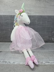 Odellette Unicorn Plush Weighted to Sit on Shelf Nursery Child’s Room G37