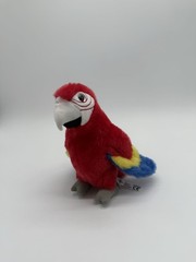 The Petting Zoo 12” Red Macaw Parrot soft Plush Blue Yellow