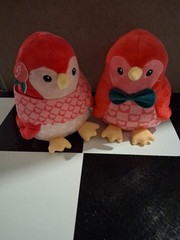 Frankford Luv Love Birds Plush Kawaii Shelf sitters Decor Bookshelf Couple