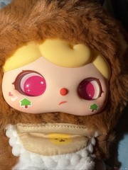 Crie Baby Animal Kindergarten Brown Baby BEAR Plush Teddy Pendant Spc EYES US
