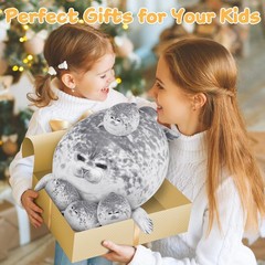 Toys for Ages 0 1 2 3 4 5 6 7 8+ – Plush Mommy Stuffed Animal with 4 Babies …