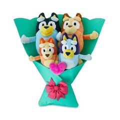 Bluey and Bingo Family 16in Valentine’s Day or Everyday Love Plush Bouquet Gift
