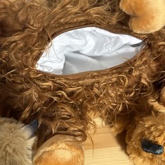 Highland Cow 14″ Plush with 4 Calves Baby Cows in Zipped Tummy 2025 With Tag