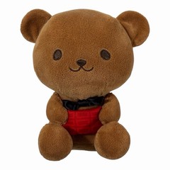 Fukuya Chocolate Bear mini plush. 7 inches New!