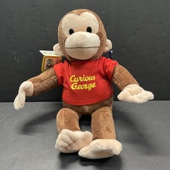 Curious George in red shirt 16 inch Plush Stuffed Animal Applause New W/Tag