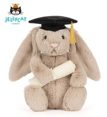 NEW Jellycat Bashful Bunny Graduation Outfit Brand New With Tags & Dust Bag