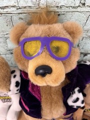 5- Teddy Grahams 7″ Plushies Set of 4, And Rockstar Teddy Honey Bear Plush