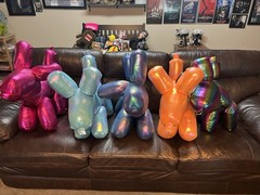 Way To Celebrate 27” Plush XL Balloon Dog Lot Of Color Choice