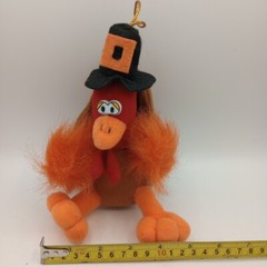 Plush Turkey 7″ Top Hat Fuzzy Wings Orange Legs Best Made Toys Limited Vintage