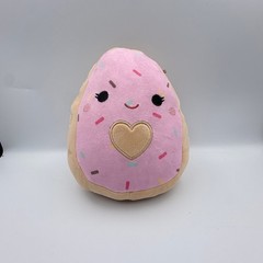Squishmallows Plush 8 Inch Deja the Pink Frosted Donut Gold Heart S40-081122