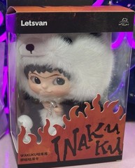 Wakuku: Panda Hanging Card Plush 100%, NEW In Closed Box,