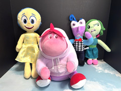 Disney Pixar Inside Out Plush Stuffed Animal toy lot of 4 different Fear Joy